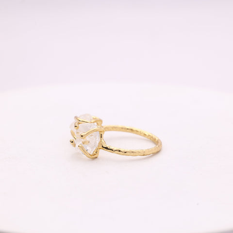 Agni Love Ring Raw Birthstone 8 - 10 mm Adjustable Band My Store