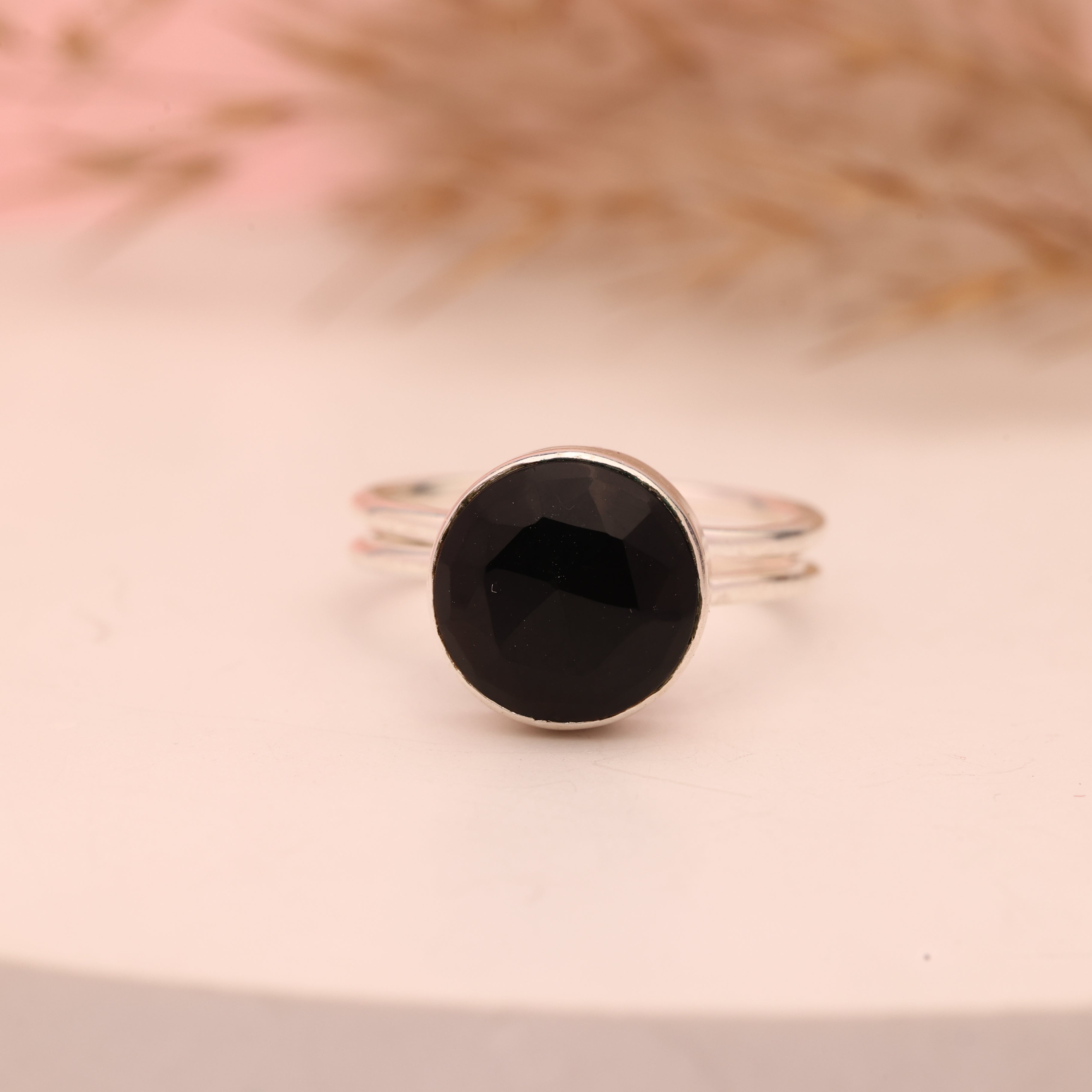 Multi Chalcedony Ring – Adjustable 925 Sterling Silver Gemstone Ring Meena Design