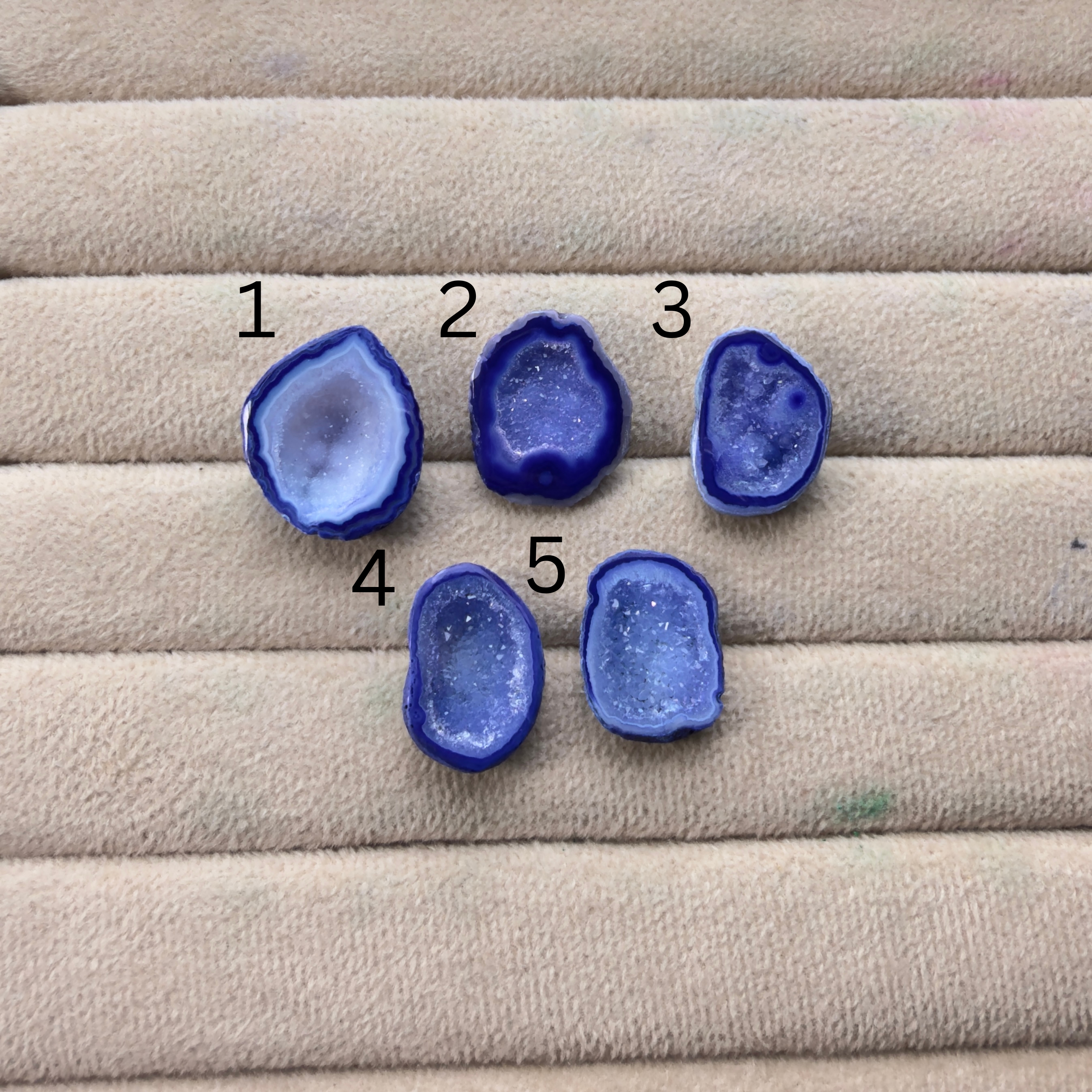 Geode Rings stone by Selection 20- 30mm Blue For Making Rings My Store