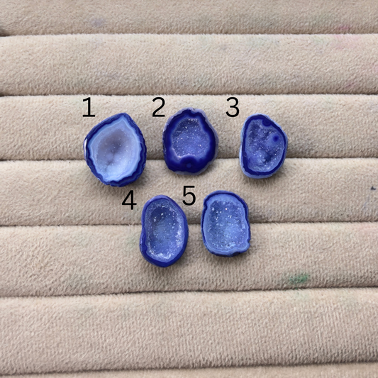 Geode Rings stone by Selection 20- 30mm Blue For Making Rings My Store