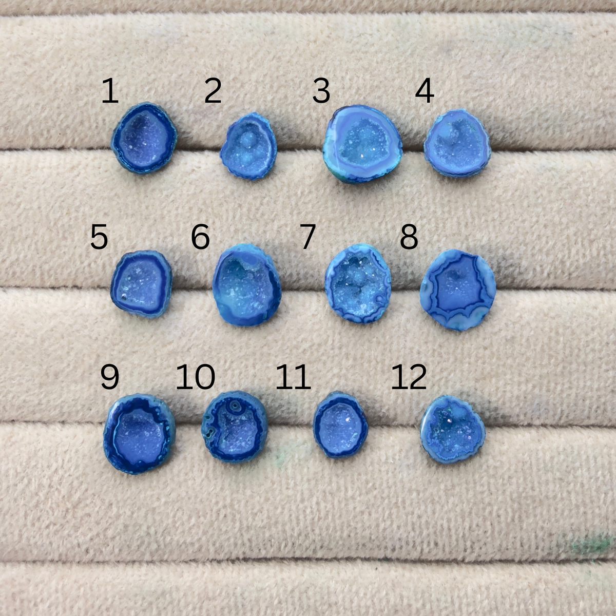 Geode Rings stone by Selection 10- 15mm Aqua For Making Rings My Store