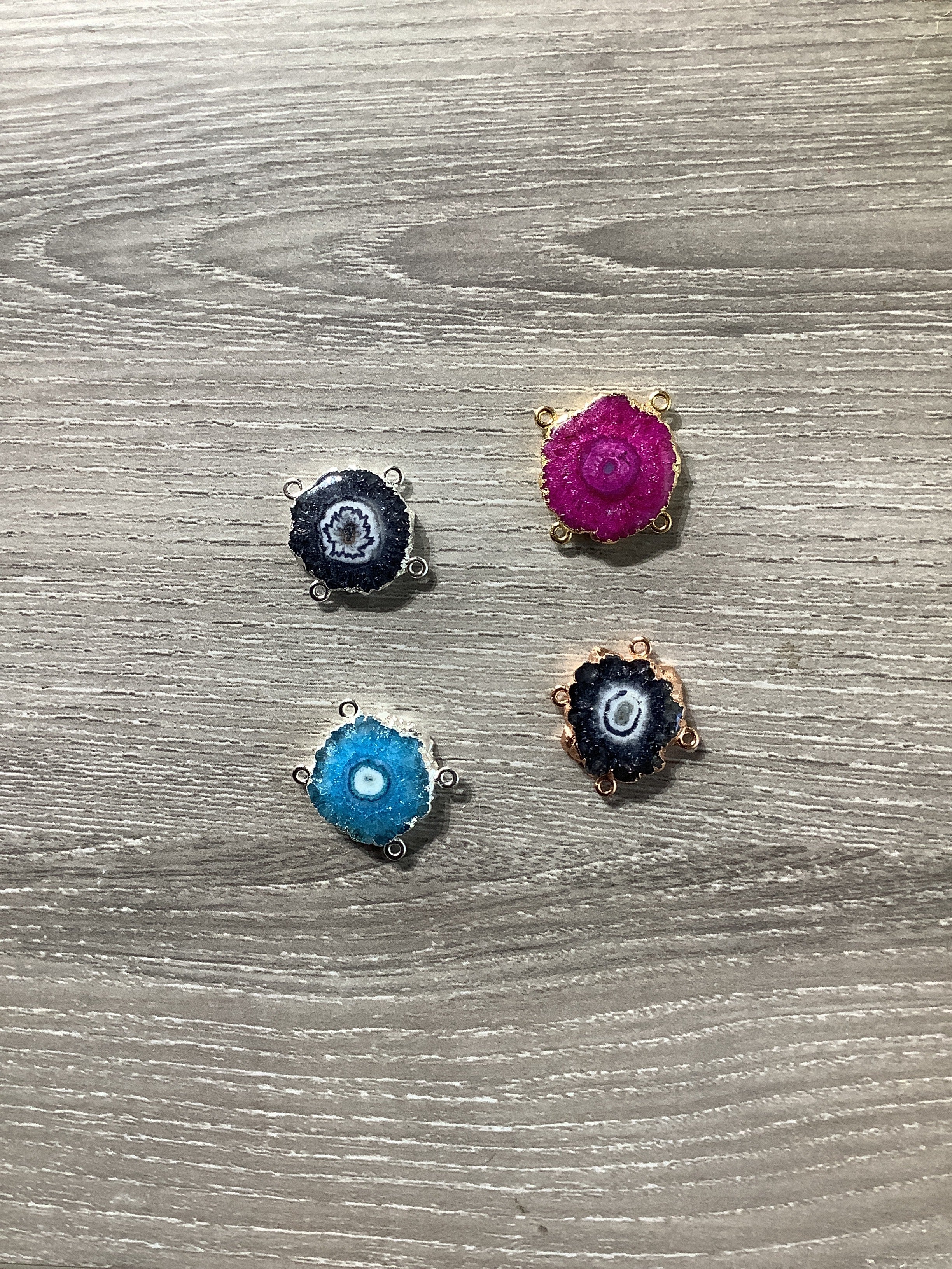 4 Bails Solar Quartz Connector, Stalactite, Natural Gemstones, DIY, Connector, 10-40MM My Store