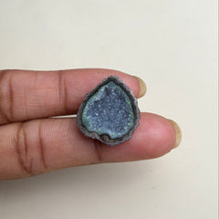 Black Geode Druzy Slice 20–25mm Wholesale | Natural Agate Gemstone Supply Meena Design