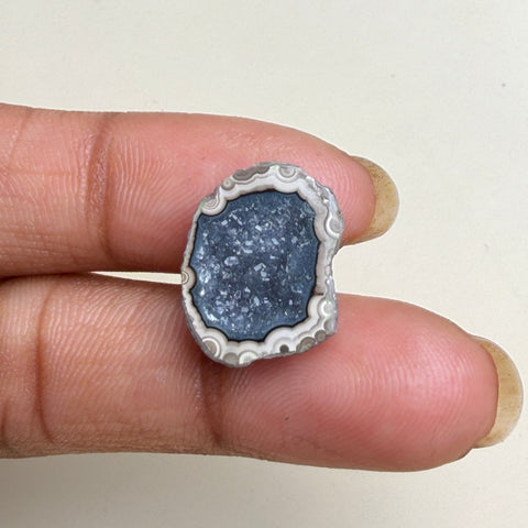 Wholesale Black Agate Geode Druzy 20–25mm | Raw Gemstone for Ring Manufacturing Meena Design