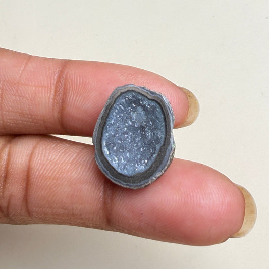Black Druzy Geode Slice 20–25mm Bulk Wholesale | Jewelry Making Stone Supply Meena Design