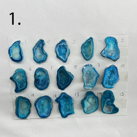 Geode Pendant stone by Selection 15 - 25 MM Aqua My Store