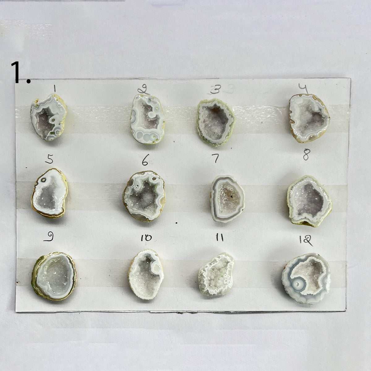 Geode Rings stone by Selection 15 - 25 MM White My Store