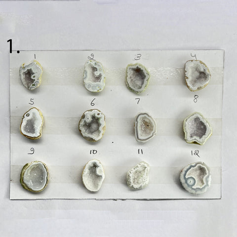 Geode Rings stone by Selection 15 - 25 MM White My Store
