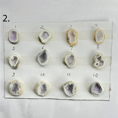 Geode Rings stone by Selection 15 - 25 MM White My Store