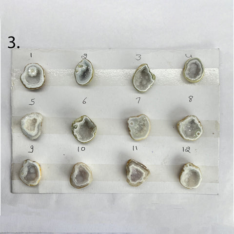 Geode Rings stone by Selection 15 - 25 MM White My Store