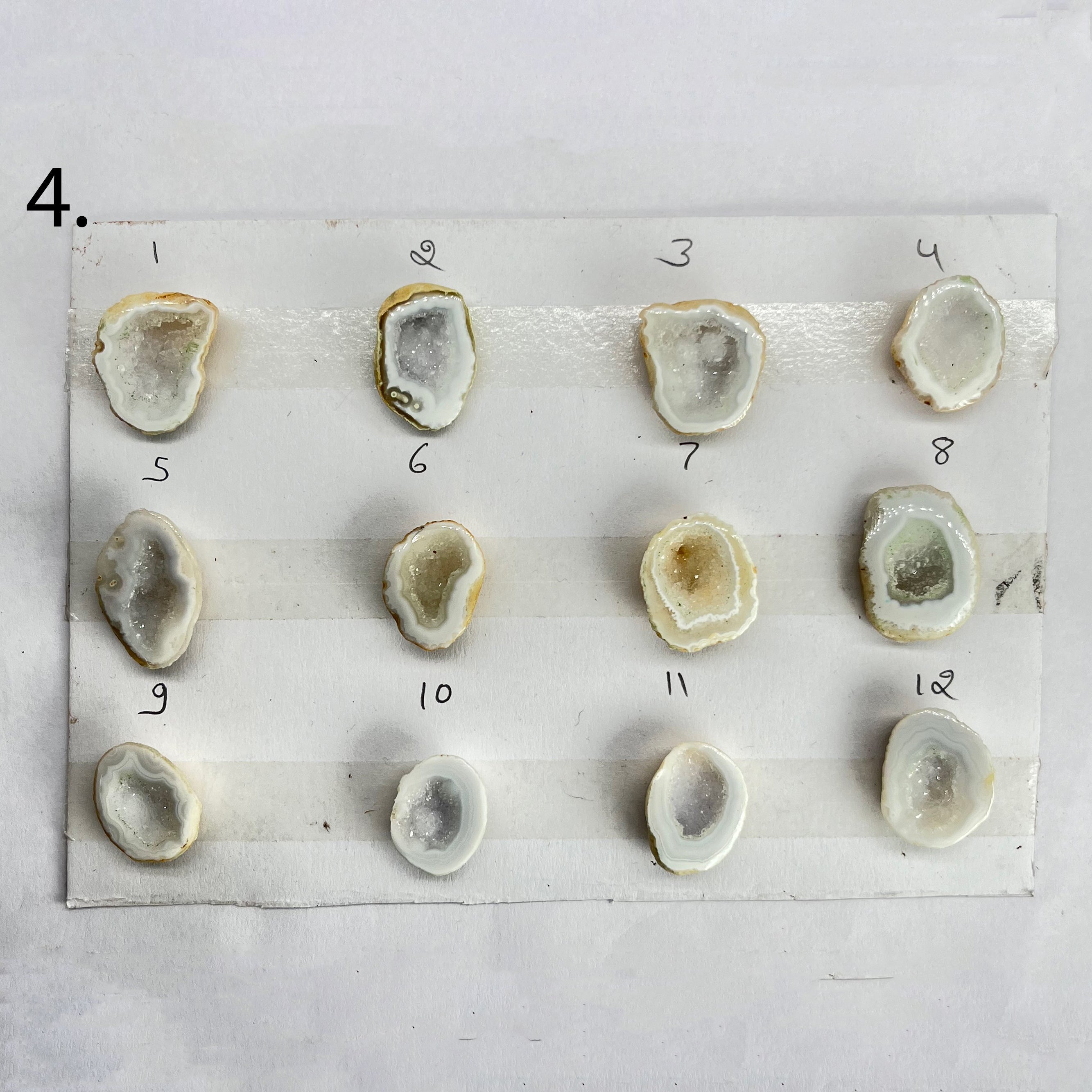 Geode Rings stone by Selection 15 - 25 MM White My Store