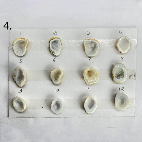 Geode Rings stone by Selection 15 - 25 MM White My Store