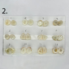 Geode Pairs by Selection 15 - 20 MM White My Store