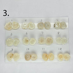 Geode Pairs by Selection 15 - 20 MM White My Store
