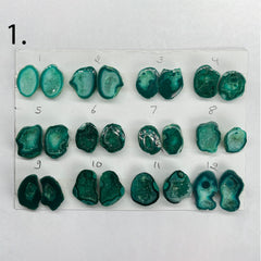 Geode Pairs by Selection 15 - 20 MM Green My Store