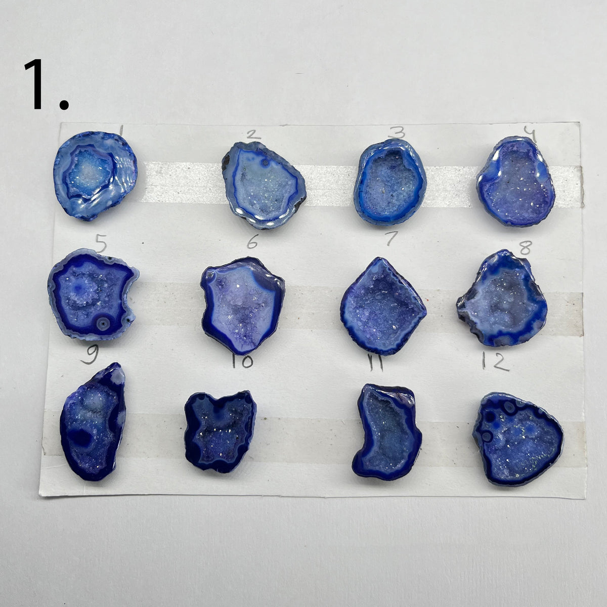 Geode Rings stone by Selection 20-30 MM Blue My Store