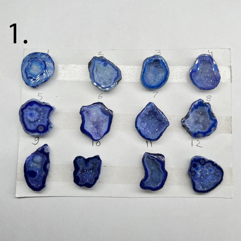Geode Rings stone by Selection 20-30 MM Blue My Store