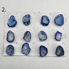 Geode Rings stone by Selection 20-30 MM Blue My Store