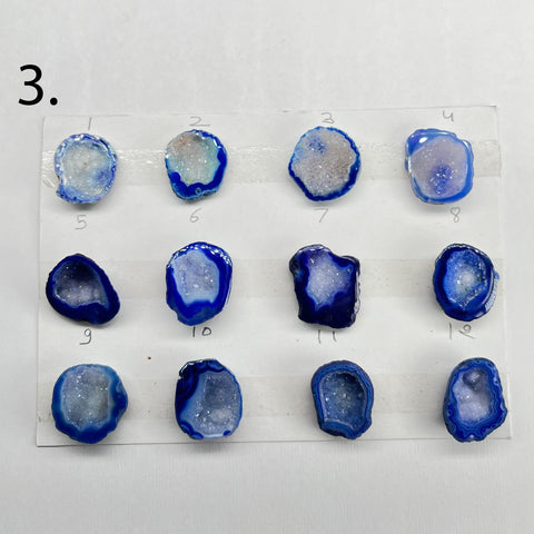 Geode Rings stone by Selection 20-30 MM Blue My Store