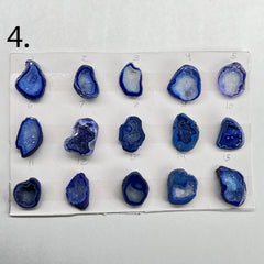 Geode Rings stone by Selection 20-30 MM Blue My Store