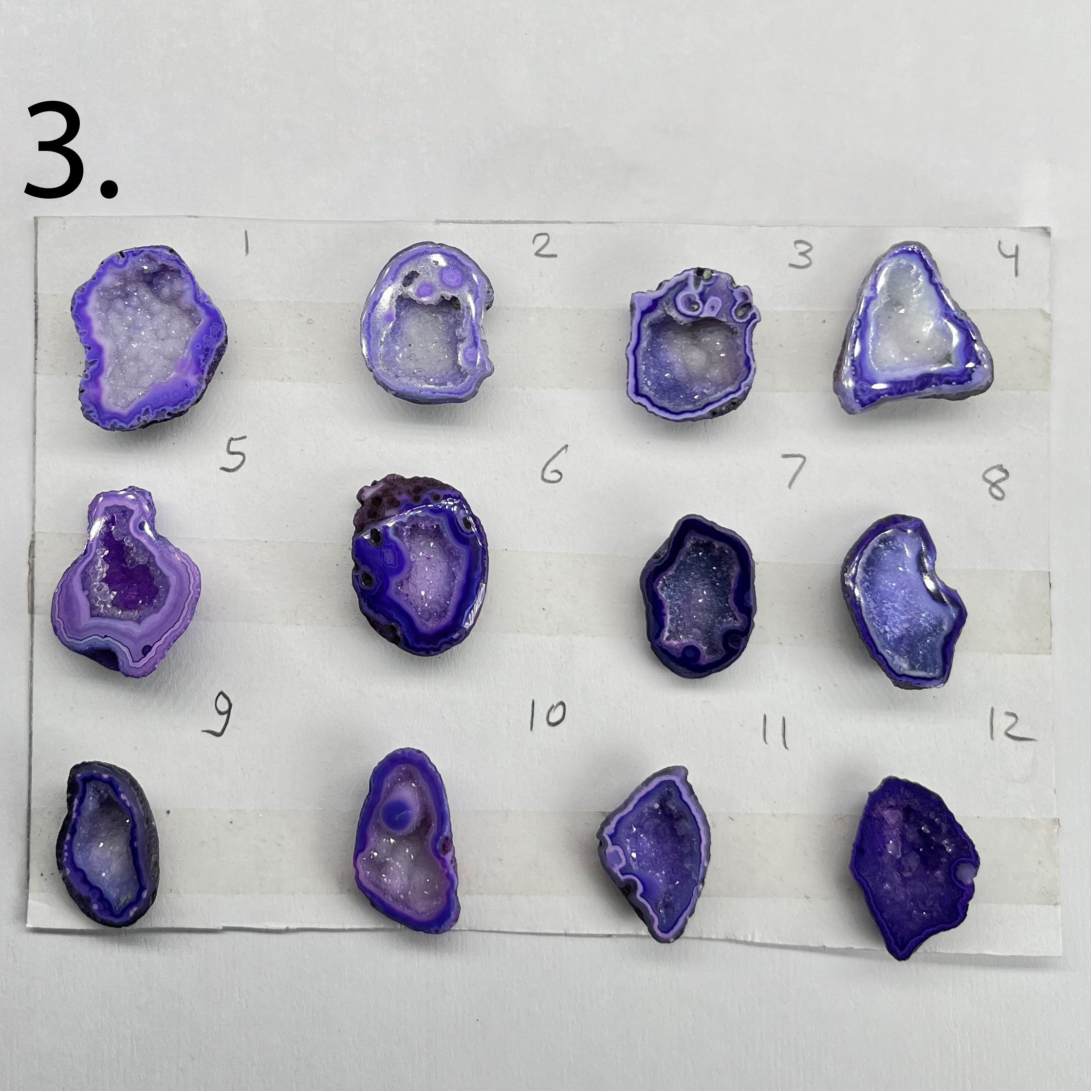 Geode Pendant stone by Selection 20-30 MM Purple My Store