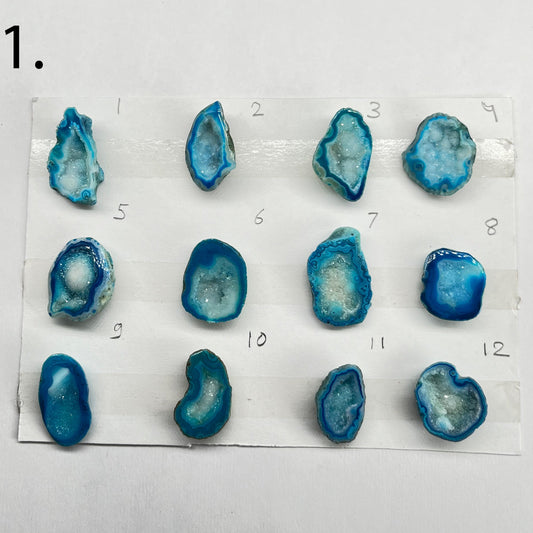 Geode Pendant stone by Selection 20-30 MM Aqua My Store