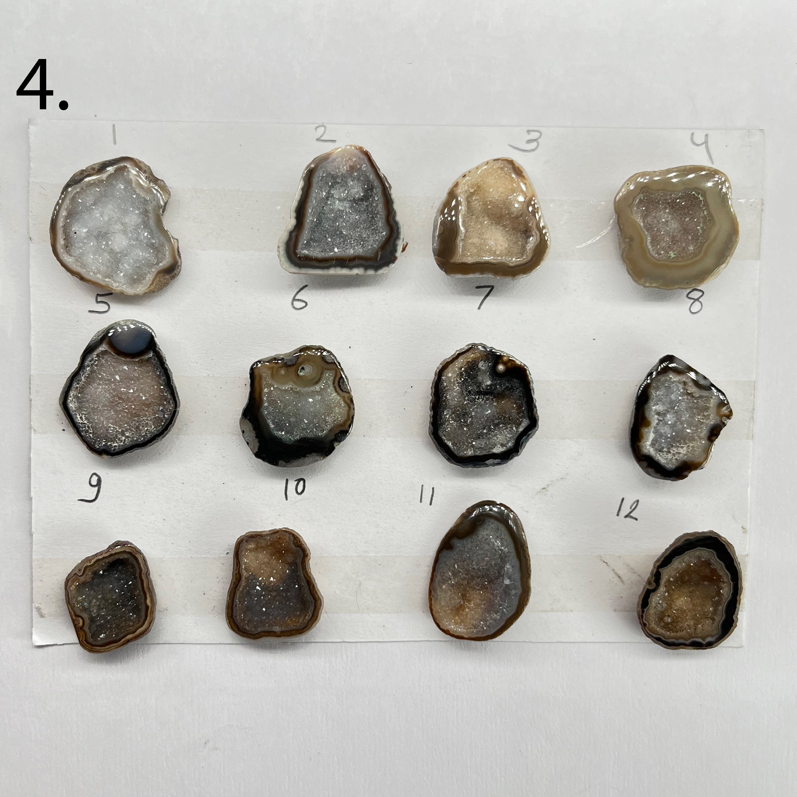 Geode Rings stone by Selection 20-30 MM Brown My Store