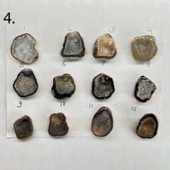Geode Rings stone by Selection 20-30 MM Brown My Store