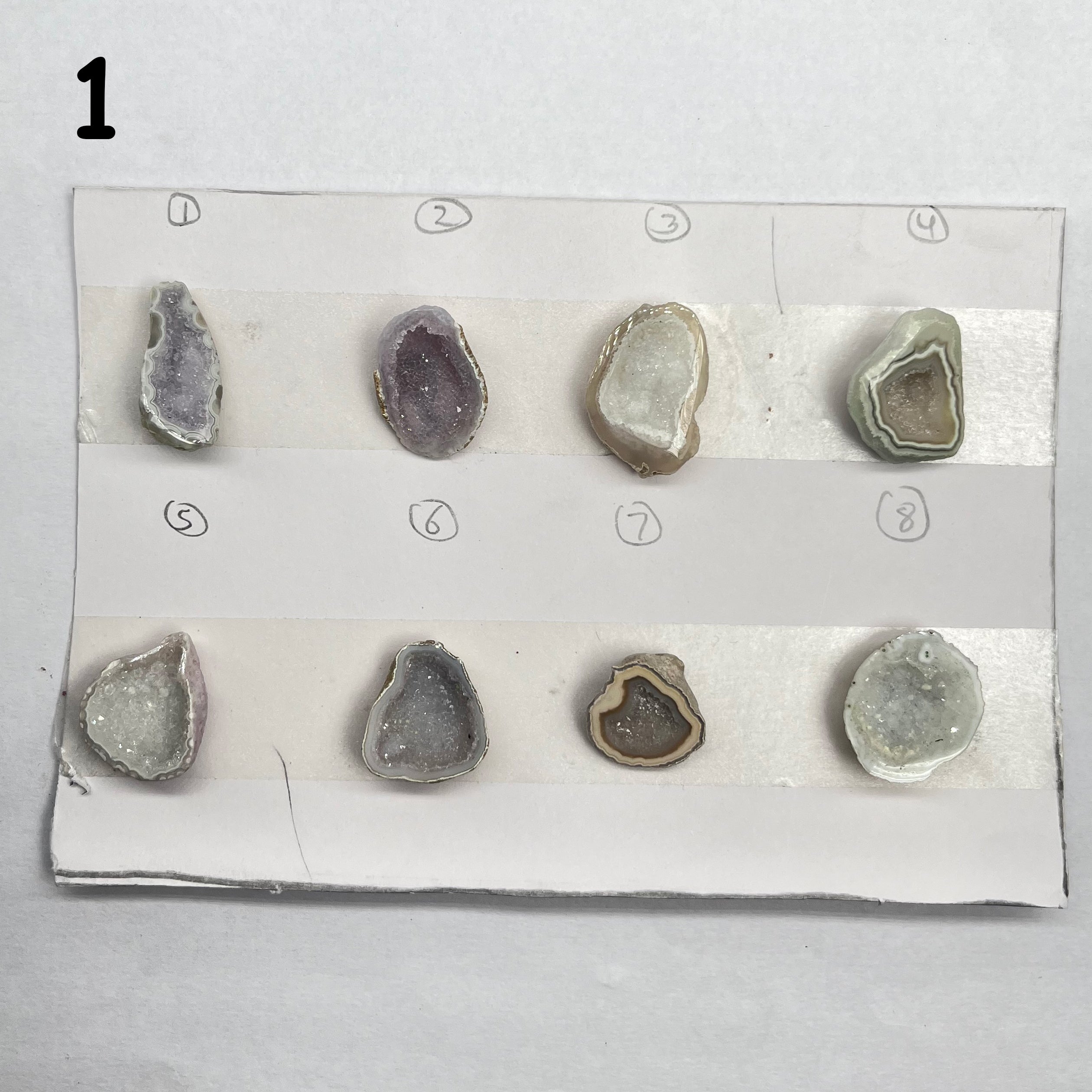 Geode Pendant stone by Selection 25 - 35 MM gray My Store
