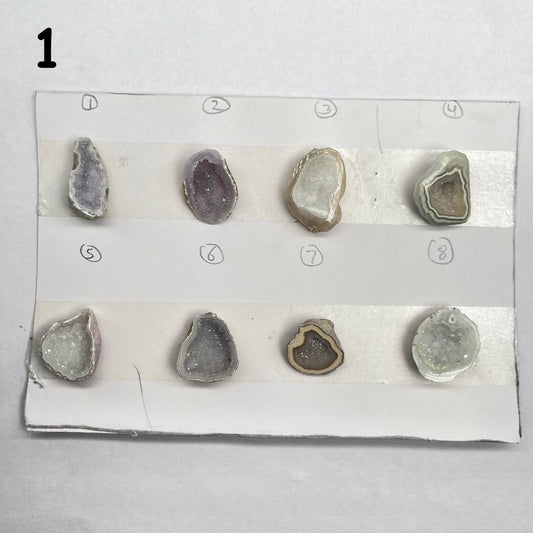 Geode Pendant stone by Selection 25 - 35 MM gray My Store