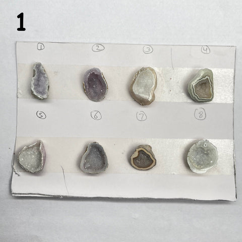 Geode Pendant stone by Selection 25 - 35 MM gray My Store