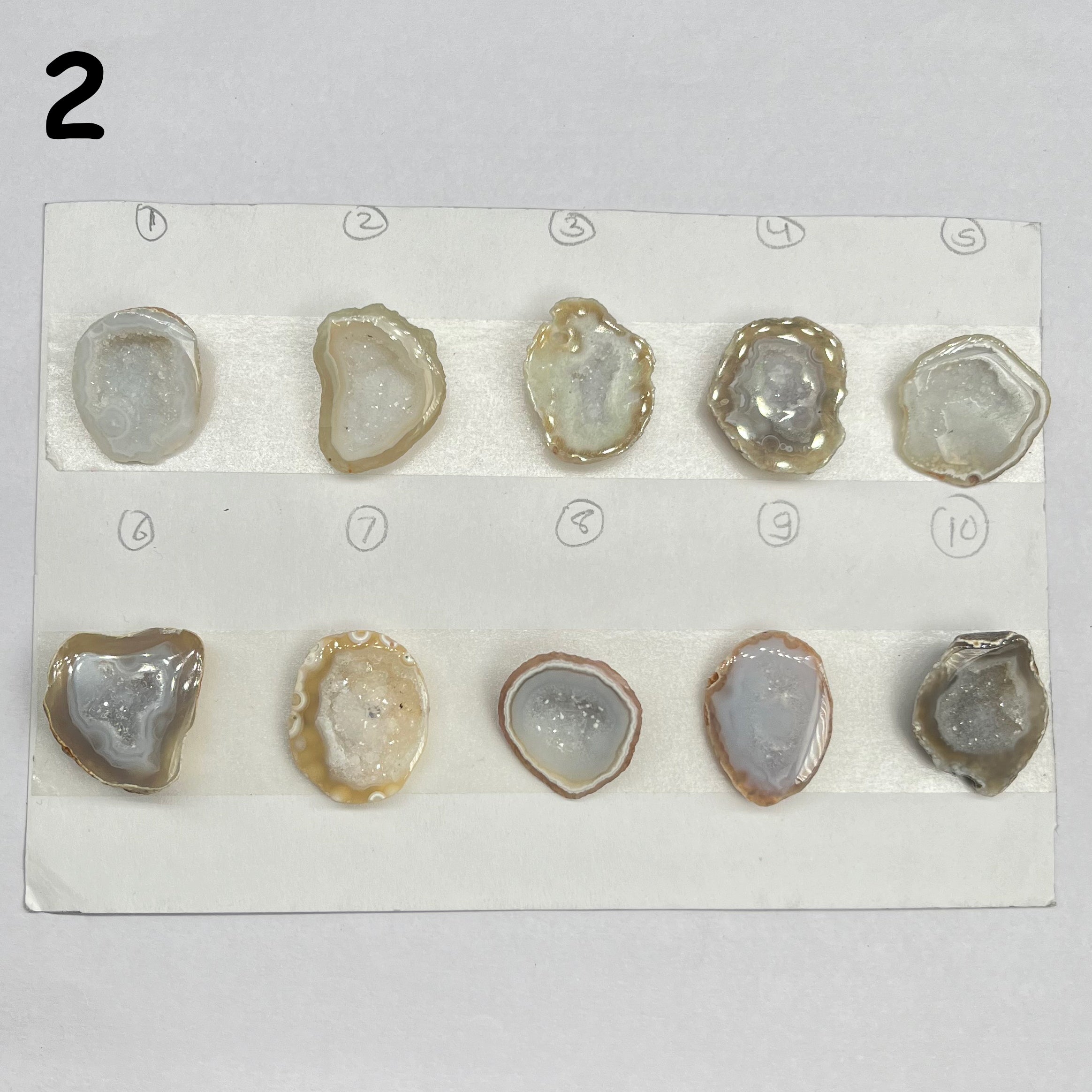 Geode Pendant stone by Selection 25 - 35 MM gray My Store