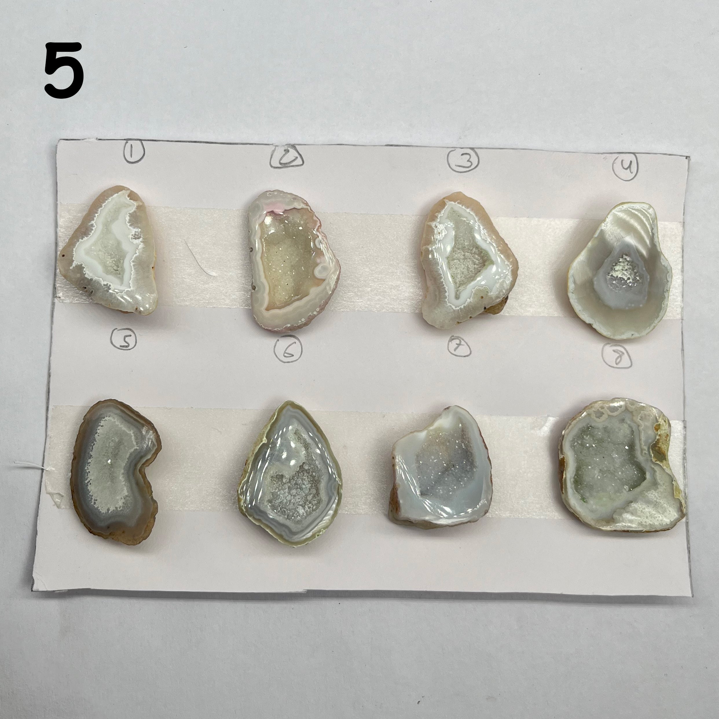 Geode Pendant stone by Selection 25 - 35 MM gray My Store