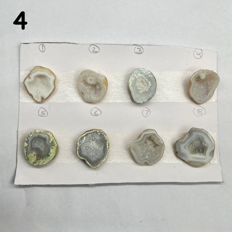 Geode Pendant stone by Selection 25 - 35 MM gray My Store
