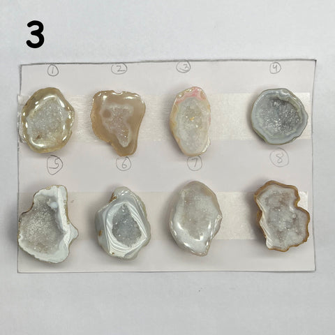 Geode Pendant stone by Selection 25 - 35 MM gray My Store