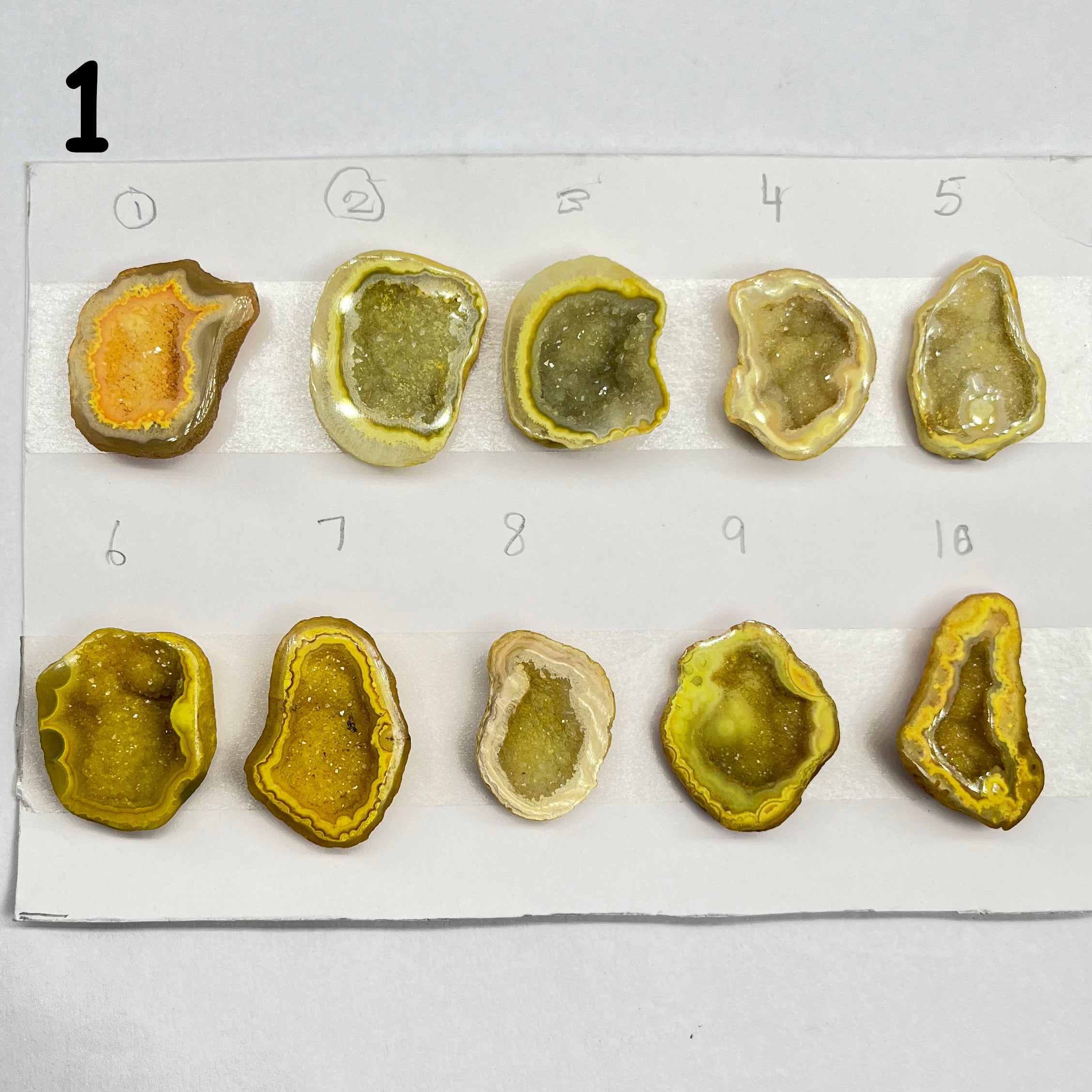 Geode Pendant stone by Selection 25 - 35MM yellow My Store
