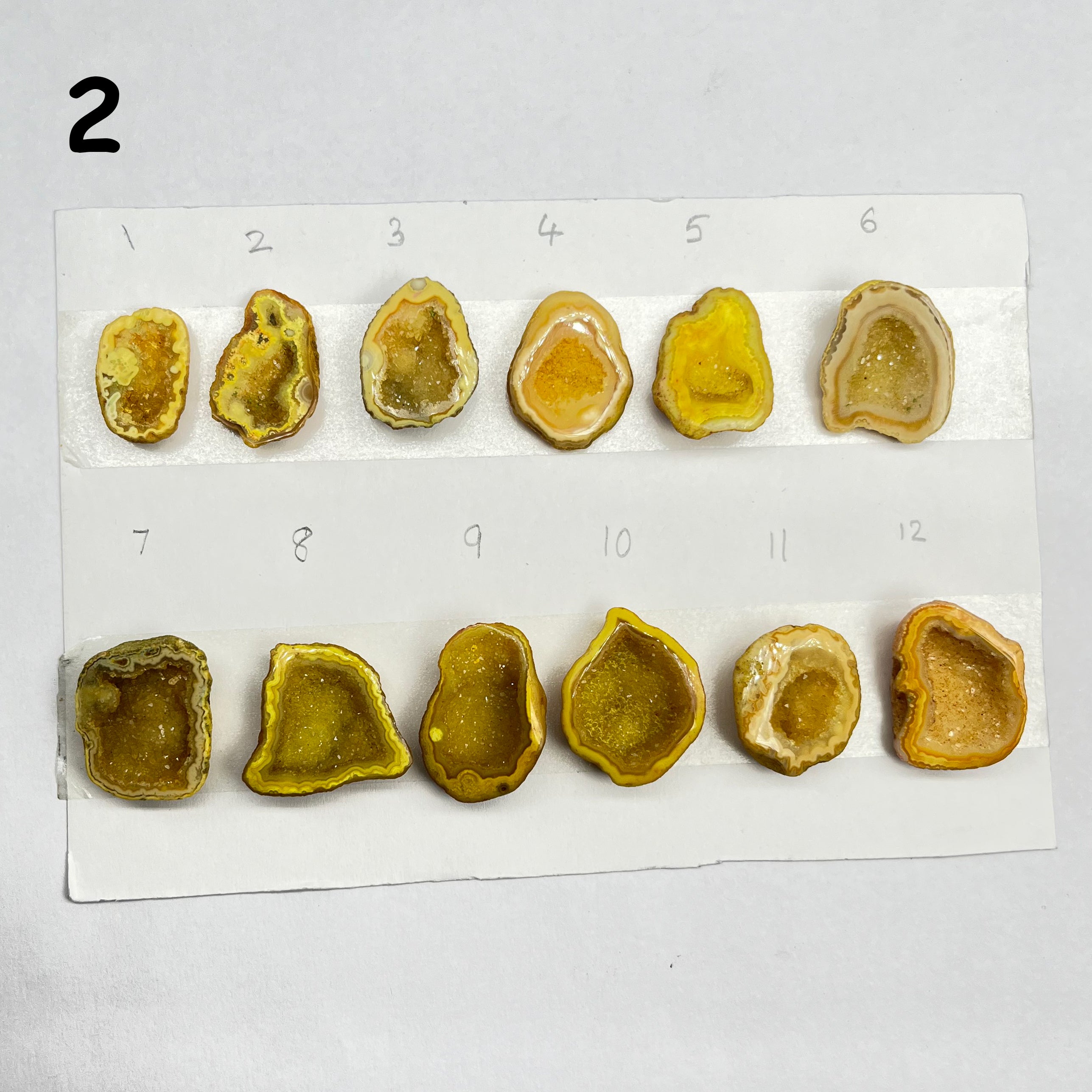 Geode Pendant stone by Selection 25 - 35MM yellow My Store
