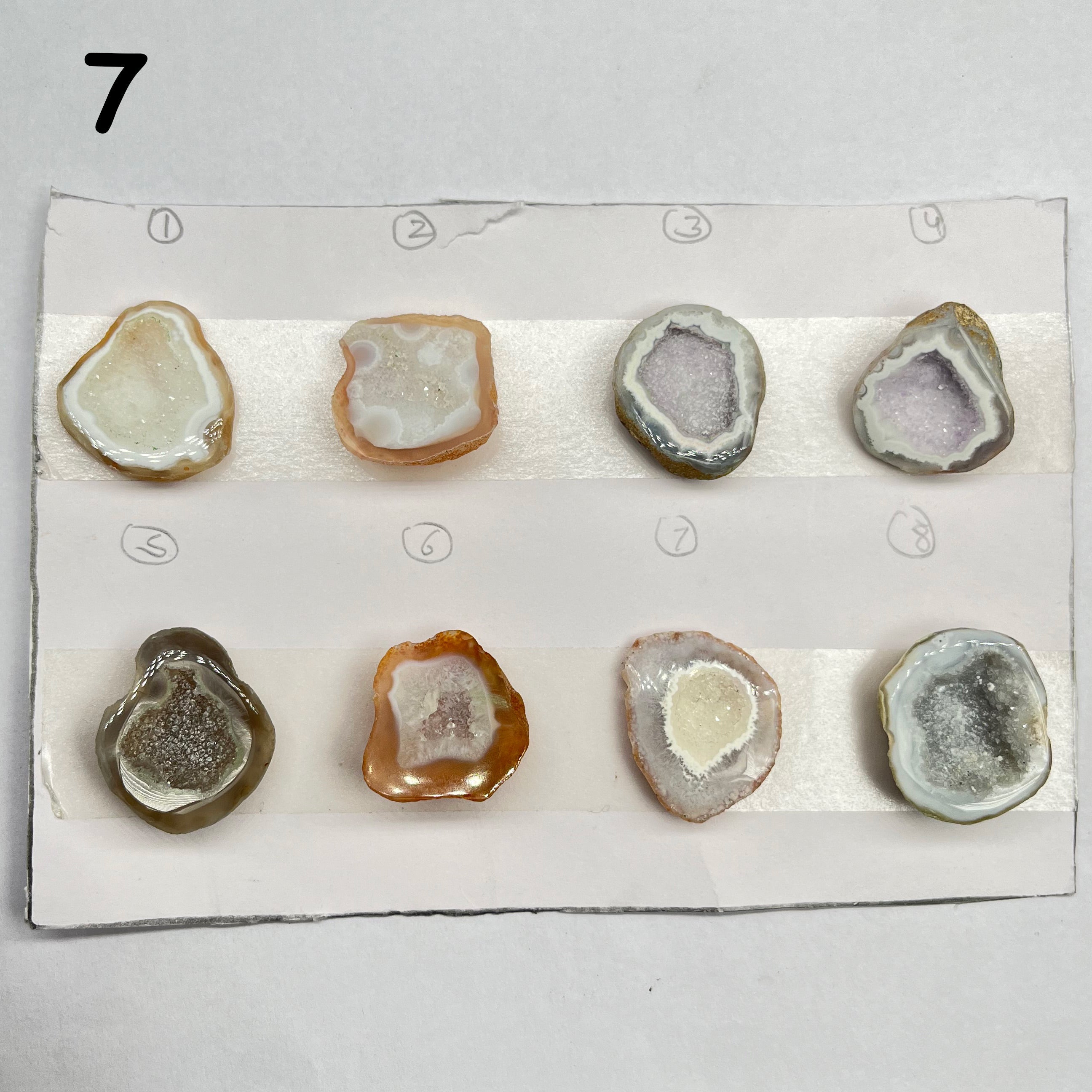 Geode Pendant stone by Selection 25 - 35 MM gray My Store