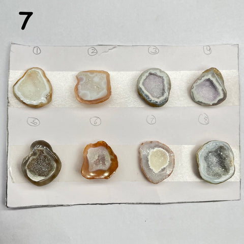Geode Pendant stone by Selection 25 - 35 MM gray My Store