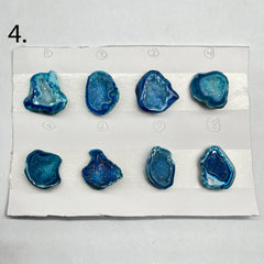 Geode Pendant stone by Selection 25 - 35MM Aqua My Store
