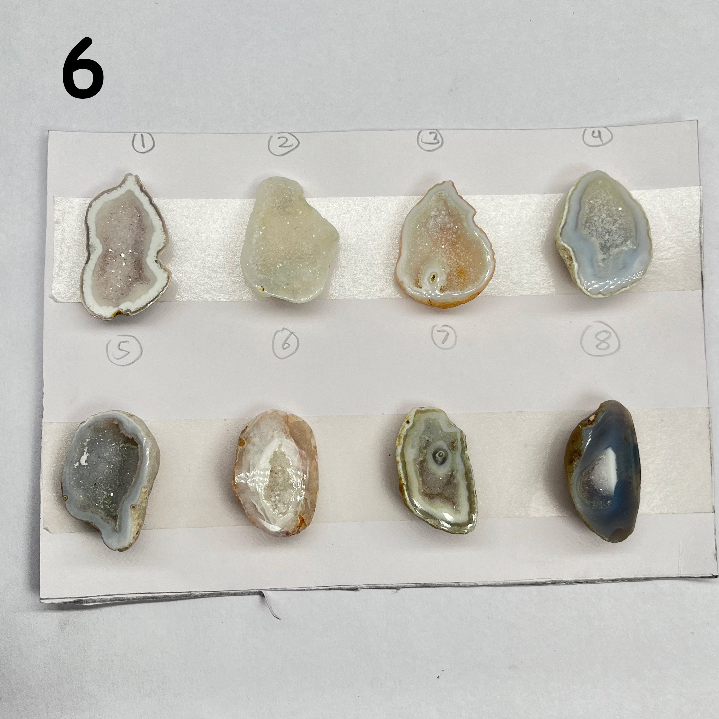 Geode Pendant stone by Selection 25 - 35 MM gray My Store