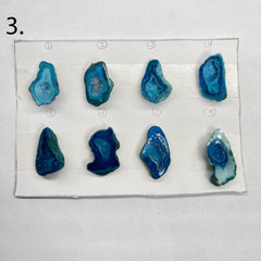 Geode Pendant stone by Selection 25 - 35MM Aqua My Store