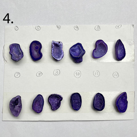 Geode Pendant stone by Selection 20-30 MM Purple My Store