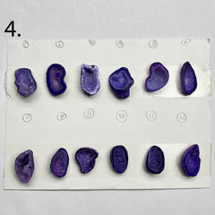Geode Pendant stone by Selection 20-30 MM Purple My Store