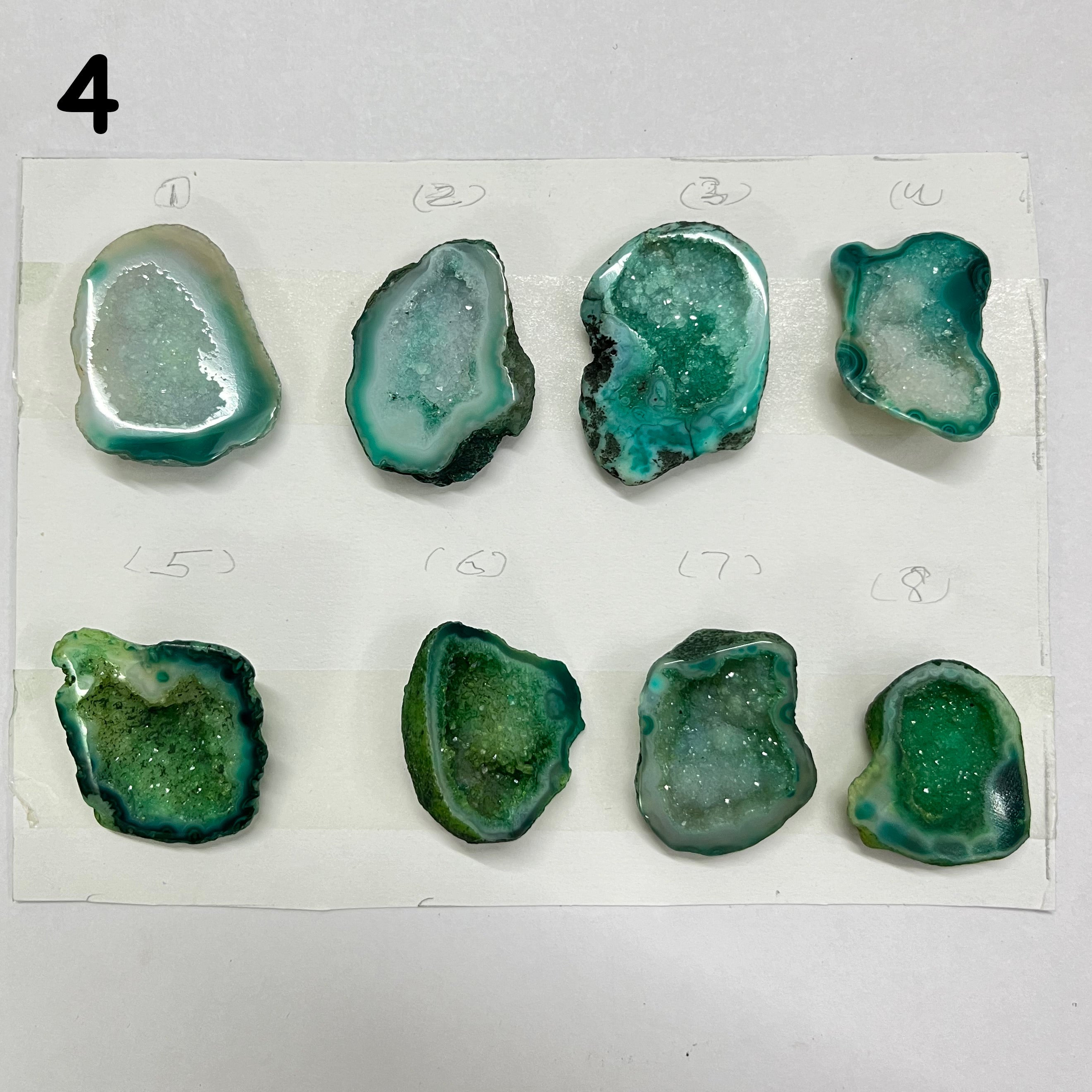 Geode Pendant stone by Selection 30 - 40 mm green My Store