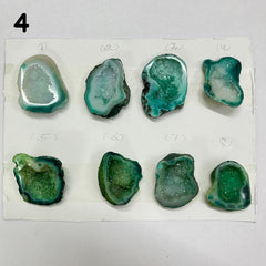 Geode Pendant stone by Selection 30 - 40 mm green My Store