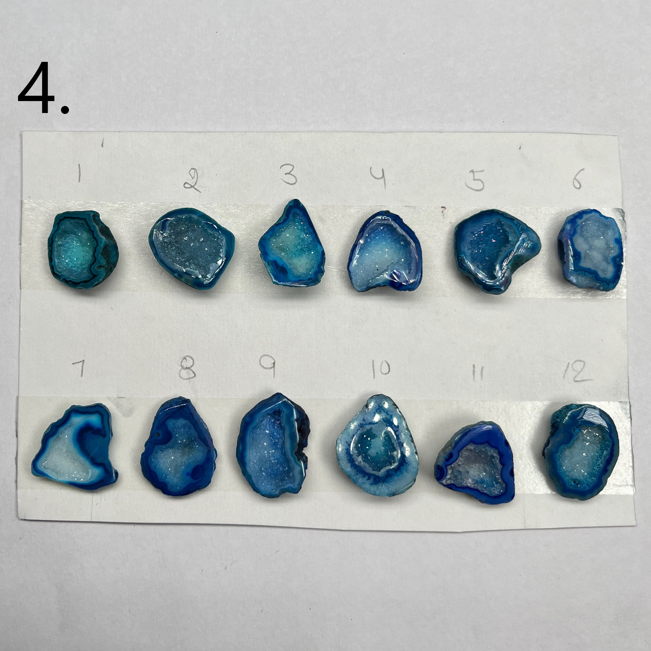 Geode Pendant stone by Selection 20-30 MM Aqua My Store