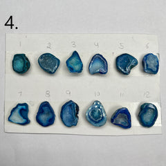 Geode Pendant stone by Selection 20-30 MM Aqua My Store