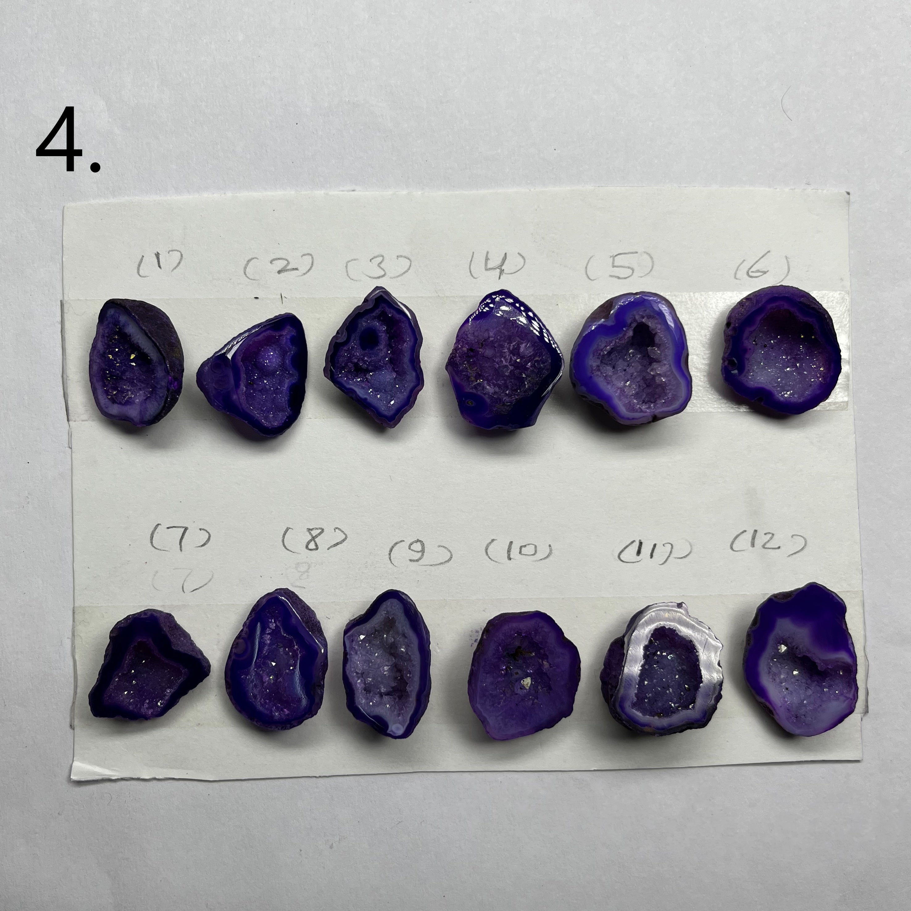 Geode Pendant stone by Selection 20- 25MM Purple My Store