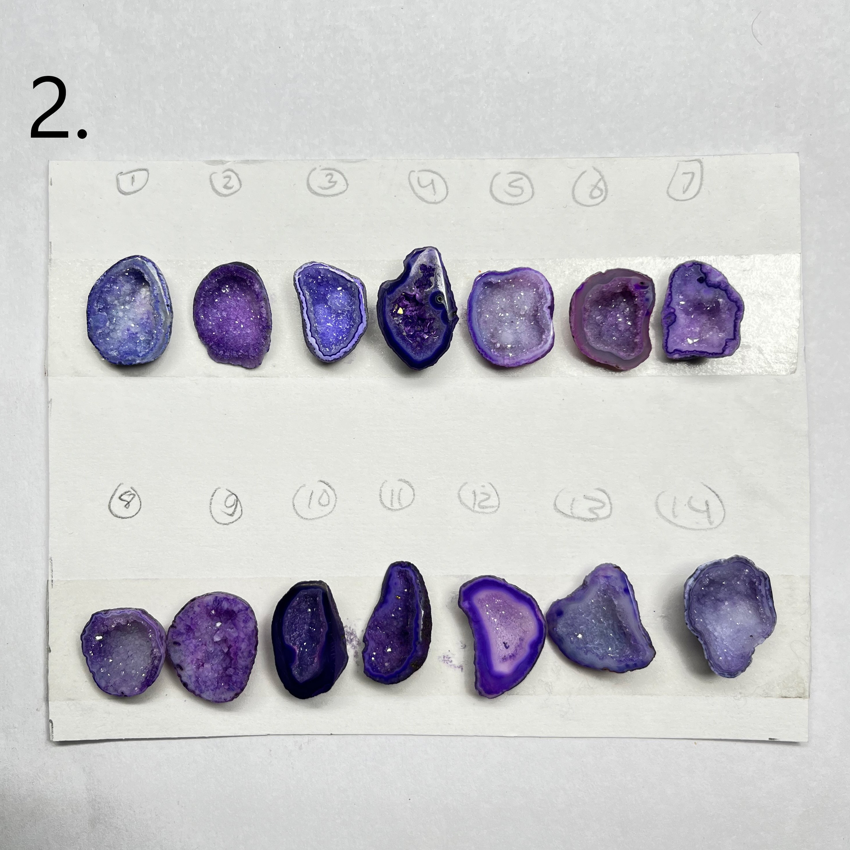 Geode Pendant stone by Selection 20- 25MM Purple My Store